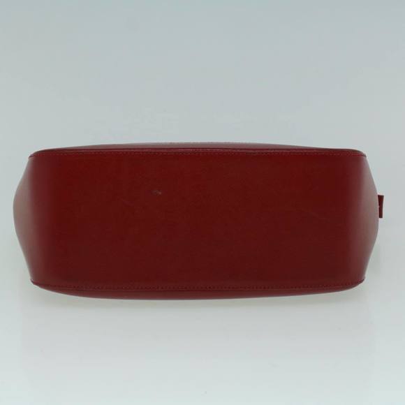 BURBERRY Nova Check Hand Bag Canvas Beige Red Auth 60179 - Picture 5 of 16